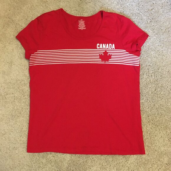 Retro Canada Maple Leaf Cotton T-shirt - Picture 7 of 12